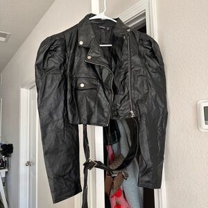 Black Leather Women's Jacket